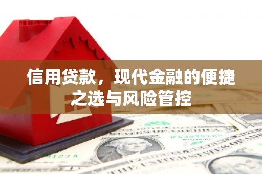 吴堡信用贷款，现代金融的便捷之选与风险管控