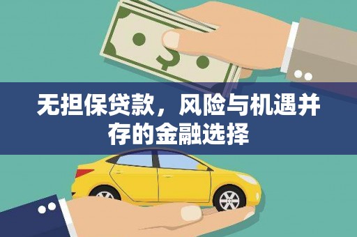 吴堡无担保贷款，风险与机遇并存的金融选择