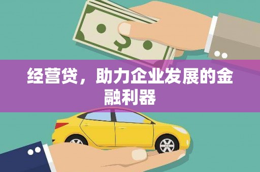 吴堡经营贷，助力企业发展的金融利器