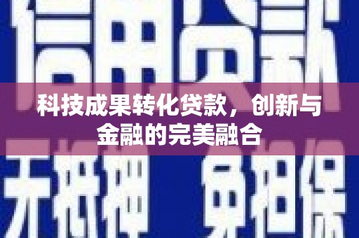 吴堡科技成果转化贷款，创新与金融的完美融合