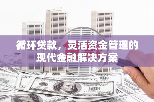 吴堡循环贷款，灵活资金管理的现代金融解决方案