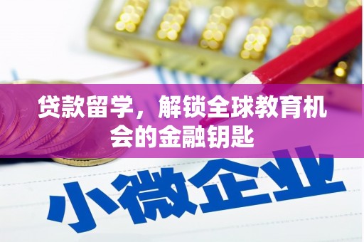 吴堡贷款留学，解锁全球教育机会的金融钥匙