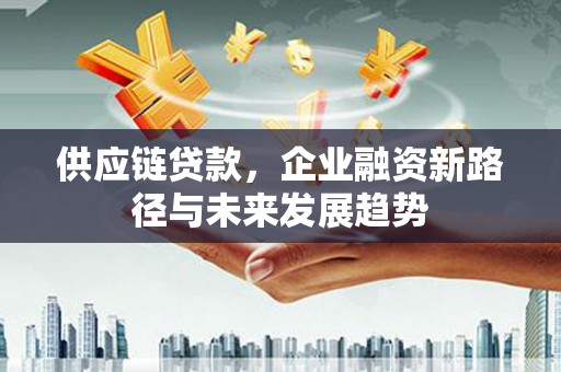 吴堡供应链贷款，企业融资新路径与未来发展趋势