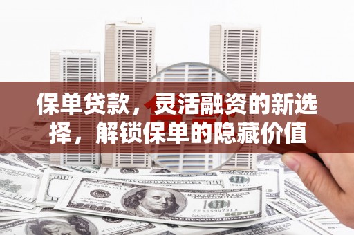 吴堡保单贷款，灵活融资的新选择，解锁保单的隐藏价值