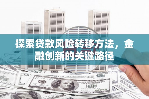 吴堡探索贷款风险转移方法，金融创新的关键路径