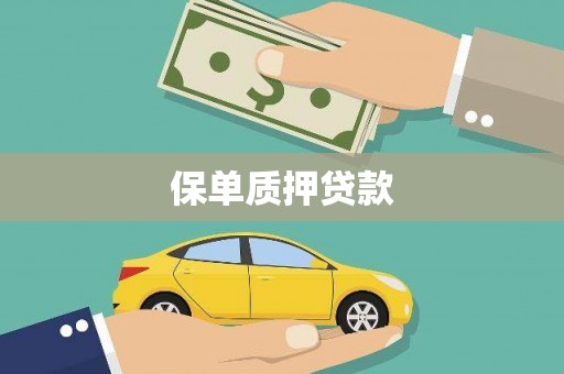 吴堡保单质押贷款