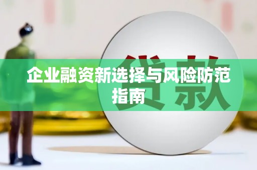 吴堡企业融资新选择与风险防范指南