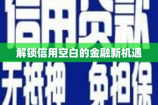 吴堡解锁信用空白的金融新机遇