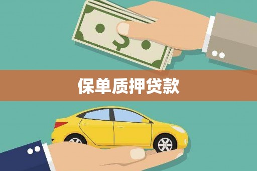 吴堡保单质押贷款