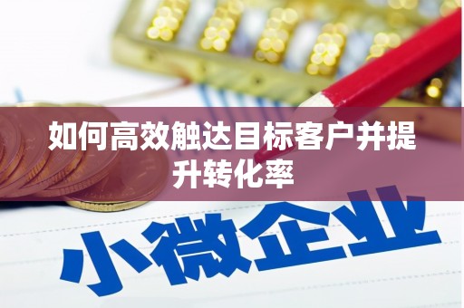 吴堡如何高效触达目标客户并提升转化率